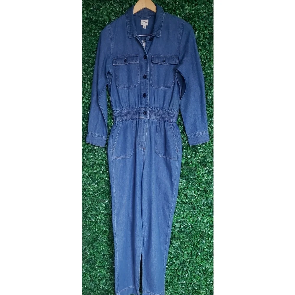 6. J.Crew Denim jumpsuit
